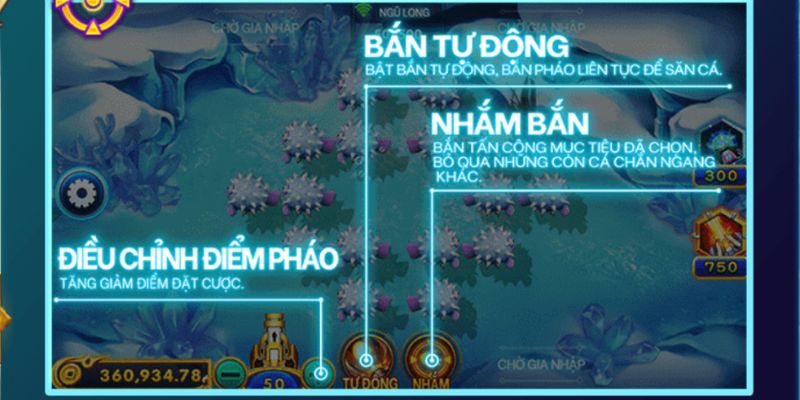 Giao diện của game săn cá ngũ long